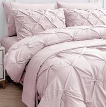 Conjunto de edredom LANE LINEN, cama de casal em uma bolsa, 5 peças