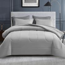 Conjunto de edredom Maple & Stone, tamanho completo, cinza, 7 peças, cama em uma bolsa Conjunto de edredom Maple & Stone, tamanho completo, cinza, 7 peças, cama em uma bolsa