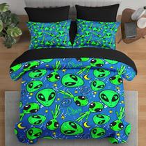 Conjunto de edredom Pamnest Full Space Cool, conjunto de roupa de cama de 7 peças Conjunto de edredom Pamnest Full Space Cool, conjunto de roupa de cama de 7 peças