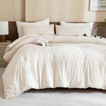 Conjunto de edredom Paxrac Beige Queen Size com 2 fronhas Conjunto de edredom Paxrac Beige Queen Size com 2 fronhas