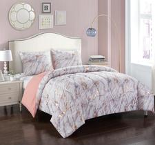 Conjunto de edredom Pop Shop Marble Full/Queen Rose Gold