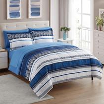 Conjunto de Edredom Queen Sweet Home Collection - Coleção Mediterrâneo