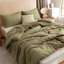 Conjunto de edredom ROSGONIA Oversize King Olive Green 3 unidades Conjunto de edredom ROSGONIA Oversize King Olive Green 3 unidades