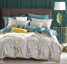 Conjunto de edredom SLEEPBELLA Queen Size 600TC Cotton Grey Branch Conjunto de edredom SLEEPBELLA Queen Size 600TC Cotton Grey Branch