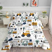 Conjunto de edredom Smell Sunshine Cartoon Car Kids Construction Conjunto de edredom Smell Sunshine Cartoon Car Kids Construction