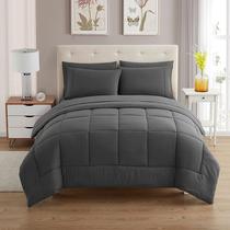 Conjunto de edredom Sweet Home Collection de 7 peças Queen Grey Conjunto de edredom Sweet Home Collection de 7 peças Queen Grey