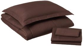 Conjunto de Edredom Sweet Home Collection Dobby Chocolate - Tamanho Twin