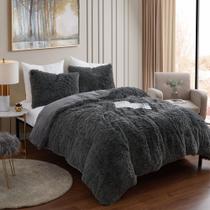 Conjunto de Edredom Sweet Home Collection Faux Fur - Tamanho Queen