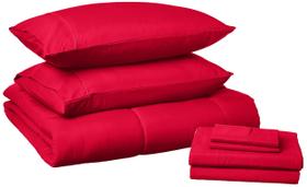 Conjunto de edredom Sweet Home Collection Red Full 7 peças