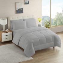 Conjunto de Edredom Sweet Home Collection RV Short Queen - Prata Conjunto de Edredom Sweet Home Collection RV Short Queen - Prata