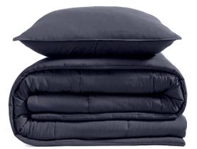 Conjunto de Edredom UGG Leonora Twin/Twin XL - 2 Peças - Azul Marinho