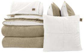 Conjunto de edredom UGG Remina Full-Queen com travesseiro e cobertor