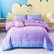 Conjunto de edredom URBONUR Twin Gradient Purple Orange Blue Girls