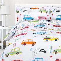 Conjunto de edredom Utopia Bedding All Season Car para crianças gêmeas Conjunto de edredom Utopia Bedding All Season Car para crianças gêmeas