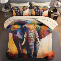 Conjunto de edredom WeCozy Twin Size com fronha e capa, 5 peças