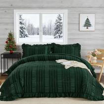 Conjunto de edredom WONGS BEDDING Christmas Emerald Green King