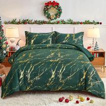 Conjunto de edredom WONGS BEDDING Green Queen com 2 fronhas Conjunto de edredom WONGS BEDDING Green Queen com 2 fronhas