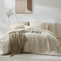 Conjunto de edredom WRENSONGE Light Oatmeal Queen 7 peças