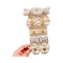Conjunto De Elásticos De Cabelo Com Laço De Desenho Animado Para Meninas, 10 Peças, Elásticos De