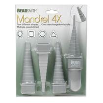 Conjunto de embalagem de arame The Beadsmith Mandrel 4X com 4 formas