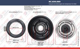 Conjunto de Embreagem do Compressor Fic FS10 FX15 HS15 Ranger F250 Gasolina Ecosport 12V 6pk 148mm Conjunto de Embreagem do Compressor Fic FS10 FX15 HS15 Ranger F250 Gasolina Ecosport 12V 6pk 148mm