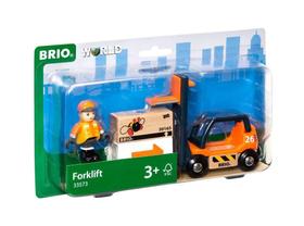 Conjunto de Empilhadeiras BRIO World 33573 - Trem de Madeira para Crianças (a partir de 3 anos)