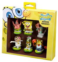 Conjunto de enfeites de aquário Penn-Plax Spongebob 6 peças Conjunto de enfeites de aquário Penn-Plax Spongebob 6 peças