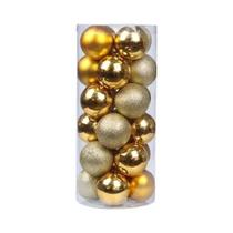 Conjunto De Enfeites De Bola De Natal 3CM 4CM Decoração De Árvore De Natal Pendentes Para Festas Em