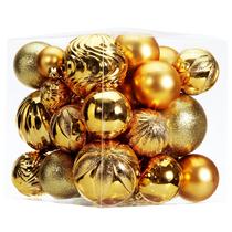 Conjunto de enfeites de bola de Natal, 40 peças de decoração de árvore de Natal pendurada