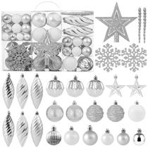 Conjunto de enfeites de bola de Natal Wironlst 2024 100 quilates