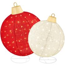 Conjunto de enfeites de Natal Best Choice, 2 peças com 180 luzes LED