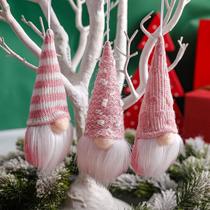 Conjunto de enfeites de Natal NISEVAN Gnome Santa Xmas Tree 3 unidades