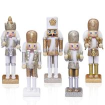 Conjunto de enfeites de Natal Quebra-Nozes Jolik Gold/Silver 12cm