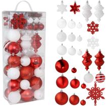 Conjunto de enfeites de Natal RN'D Christmas Snowflake Ball Enfeites