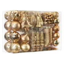 Conjunto de Enfeites de Natal SHareconn 145 peças Inquebráveis Bronze