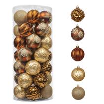 Conjunto de enfeites de Natal Valery Madelyn 35 quilates 7 cm à prova de estilhaçamento