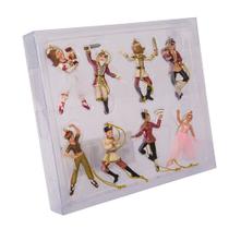 Conjunto de enfeites Kurt Adler Nutcracker Suite em miniatura de 8 peças