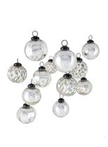 Conjunto de enfeites Serene Spaces Living Vintage Christmas 12 unidades