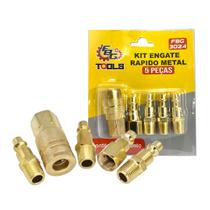 Conjunto de engates rápidos 1/4 com 5 pçs trocar ferramentas