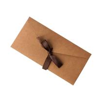 Conjunto De Envelope De Papel Perolado Criativo Retro Com Laço Grosso 10 Peças Para Convites De