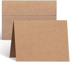 Conjunto de envelopes Ohuhu, pacote com 100 cartões Brown Kraft de 10x15 cm