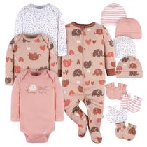 Conjunto de enxoval de presente Gerber Baby Boys de 12 peças de algodão para recém-nascidos