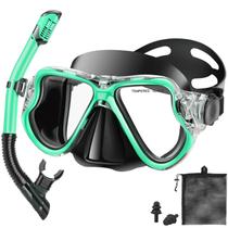 Conjunto de equipamento de mergulho PIYAZI Snorkel para adultos e crianças, anti-vazamento