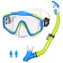 Conjunto de equipamentos de mergulho HiiPeak para crianças de 6 a 14 anos com óculos Conjunto de equipamentos de mergulho HiiPeak para crianças de 6 a 14 anos com óculos