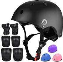 Conjunto de equipamentos de proteção: capacete de bicicleta infantil FOOKCIAN para 3-8 anos Conjunto de equipamentos de proteção: capacete de bicicleta infantil FOOKCIAN para 3-8 anos
