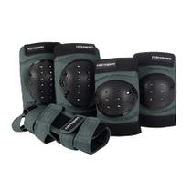Conjunto de equipamentos de proteção, joelheiras Retrospec, cotoveleiras, protetores de pulso