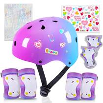 Conjunto de equipamentos de proteção Unicorn Catcher Kids Helmet 3-8 anos Conjunto de equipamentos de proteção Unicorn Catcher Kids Helmet 3-8 anos