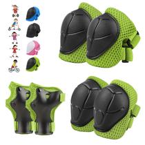 Conjunto de equipamentos de proteção WayEee 6PCS para crianças de 3 a 10 anos, verde Conjunto de equipamentos de proteção WayEee 6PCS para crianças de 3 a 10 anos, verde