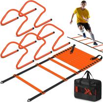 Conjunto de equipamentos de treinamento de velocidade e agilidade SMTPDT com escada