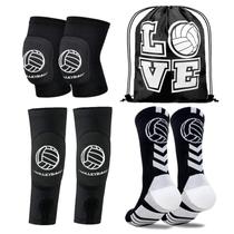 Conjunto de Equipamentos de Vôlei Popuid com Joelheiras, Manguitos e Meias